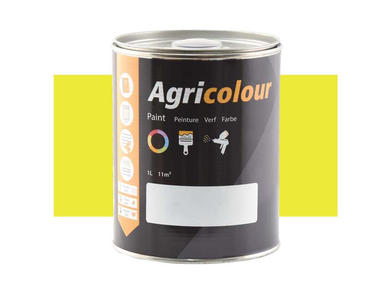 Agricolour - Yellow Gloss Paint 1L Tin - Sparex Part No. S.84308