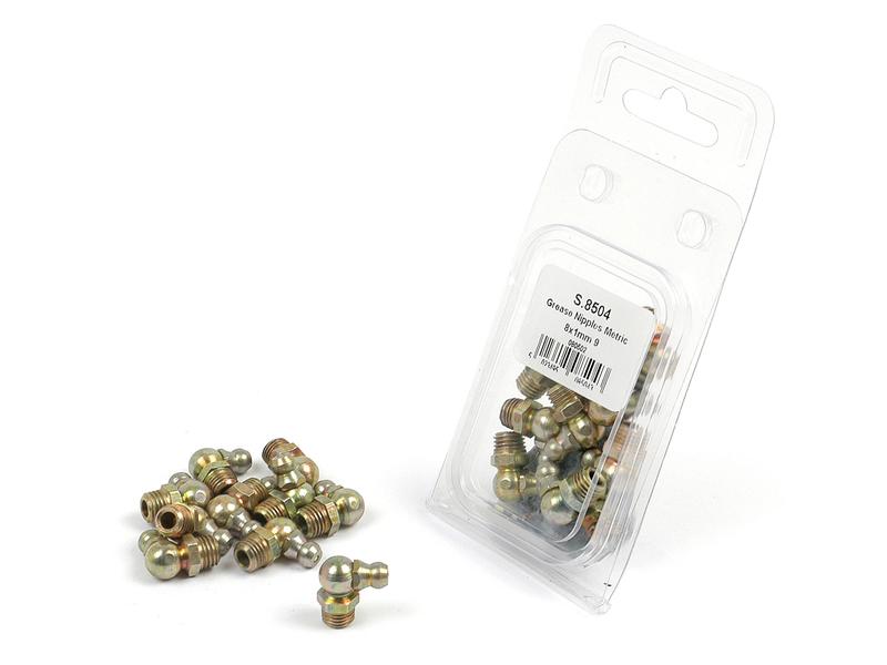 Agripak 10 pcs. Grease Nipple M8 - Sparex Part No. S.8504
