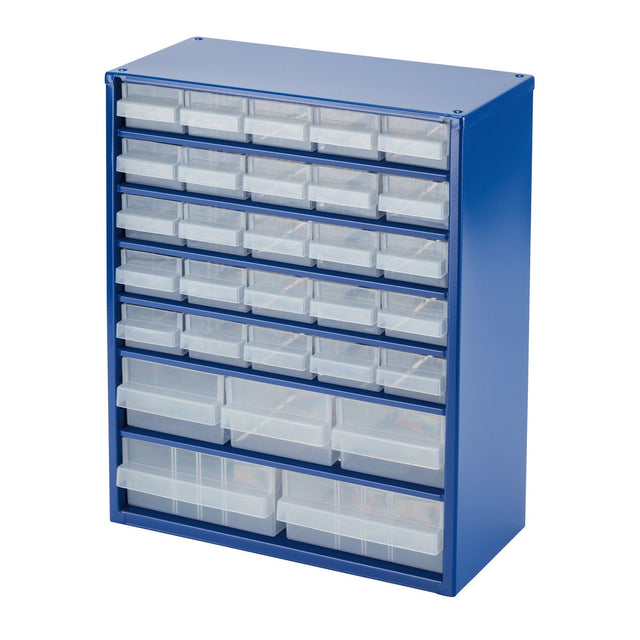 Draper 30 Drawer Storage Organiser - QC30A - Farming Parts