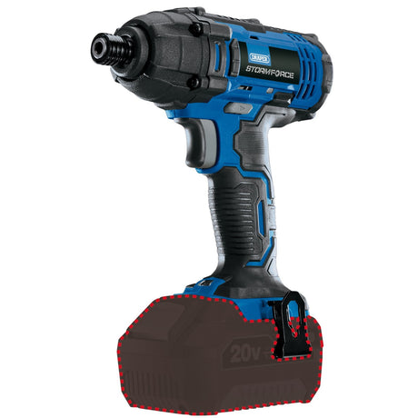 Draper Storm Force&#174; 20V Cordless Impact Driver, 1/4" Hex. (Sold Bare) - CID20SF - Farming Parts