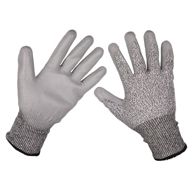 Anti-Cut PU Gloves (Cut Level C - Large) - Pair - 9139L - Farming Parts