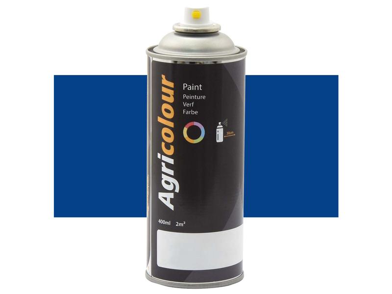 Agricolour - Blue Gloss Paint 400ml Aerosol - Sparex Part No. S.92698