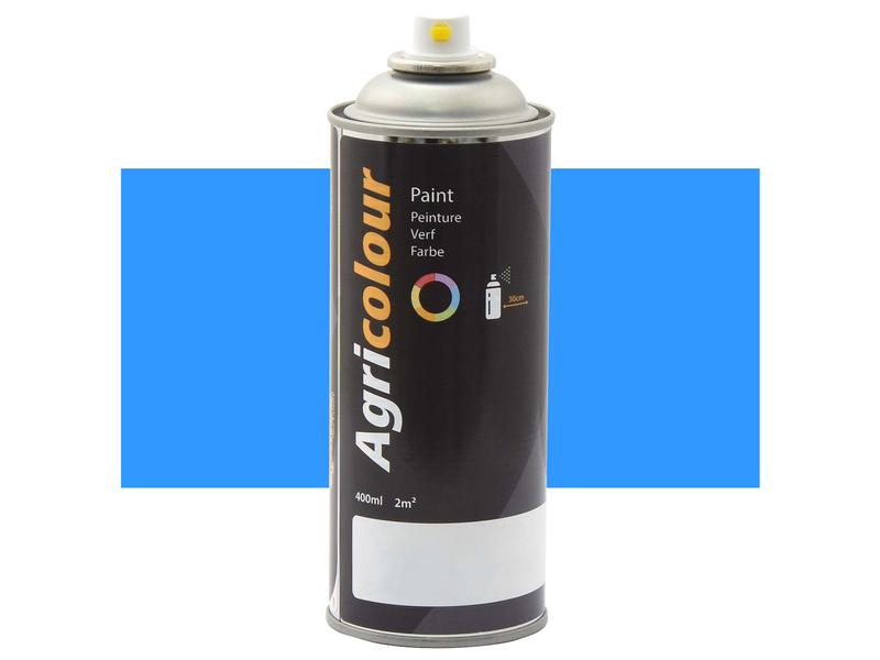 Agricolour - Light Blue Gloss Paint 400ml Aerosol - Sparex Part No. S.92904