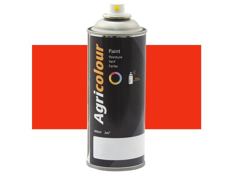 Agricolour - Super Red Gloss Paint 400ml Aerosol - Sparex Part No. S.94305
