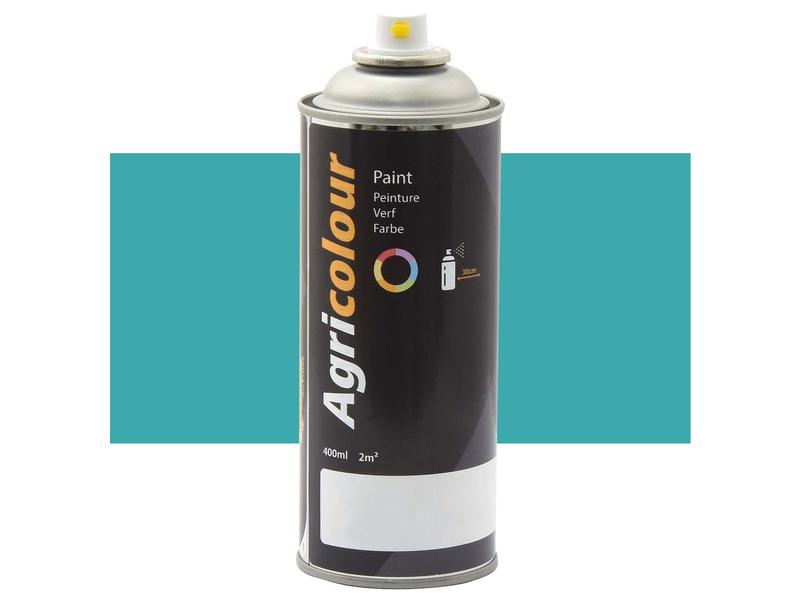 Agricolour - Turquoise Blue Gloss Paint 400ml Aerosol - Sparex Part S.94516