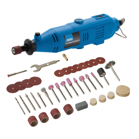 Draper Storm Force&#174; 230V Rotary Multi-Tool Kit, 135W (40 Piece) - MT135SF40 - Farming Parts