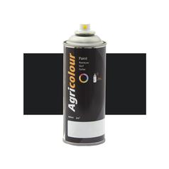 Agricolour Jet Black Gloss Paint 400ml Aerosol for Tractors | S.99005