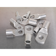 The Copper Lug Terminal Assortment 52pc - AB016CT from Sealey is neatly arranged on a flat, metallic surface.