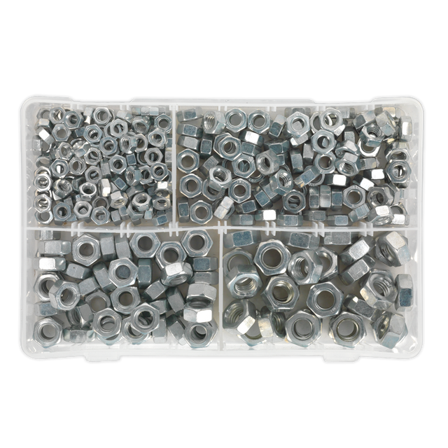 Steel Nut Assortment 320pc 1/4"-1/2"UNF - AB029SN - Farming Parts