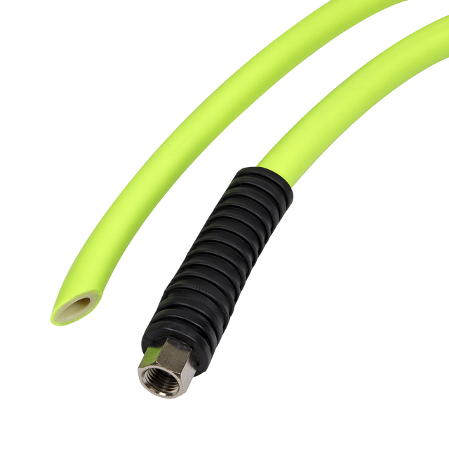 Air Hose 10m x Ø8mm Hybrid High-Visibility with 1/4"BSP Unions - AHHC10G - Farming Parts