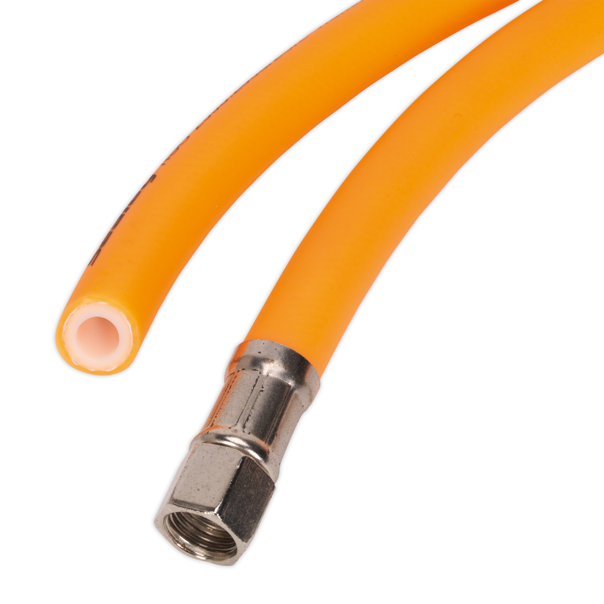 Air Hose 20m x Ø8mm Hybrid High-Visibility with 1/4"BSP Unions - AHHC20 - Farming Parts