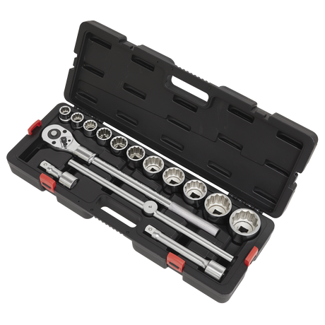 Socket Set 3/4"Sq Drive 12-point WallDrive® 15pc Metric - AK2583 - Farming Parts