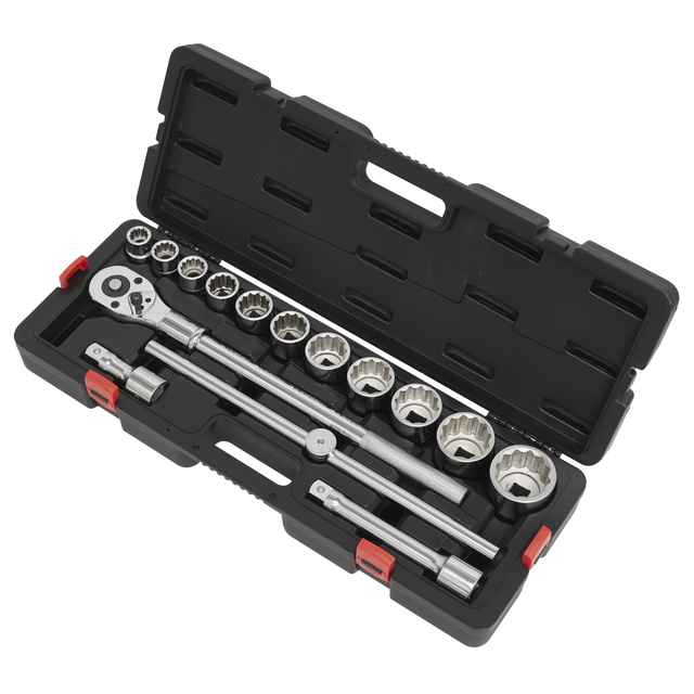 Socket Set 3/4"Sq Drive 12-point WallDrive® 15pc Metric - AK2583 - Farming Parts