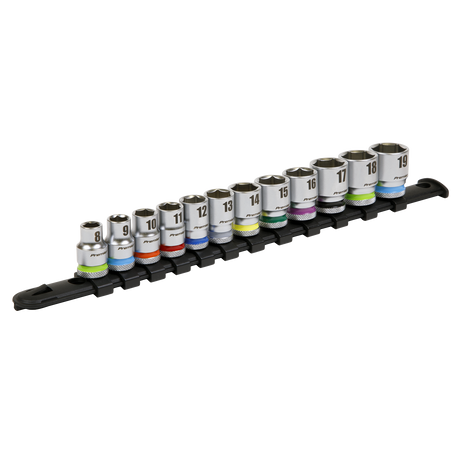 Socket Set 12pc 3/8"Sq Drive 6pt WallDrive® Metric - AK2660 - Farming Parts