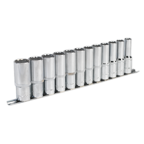 Socket Set 12pc 1/2"Sq Drive 12pt Deep WallDrive® Metric - AK2685 - Farming Parts