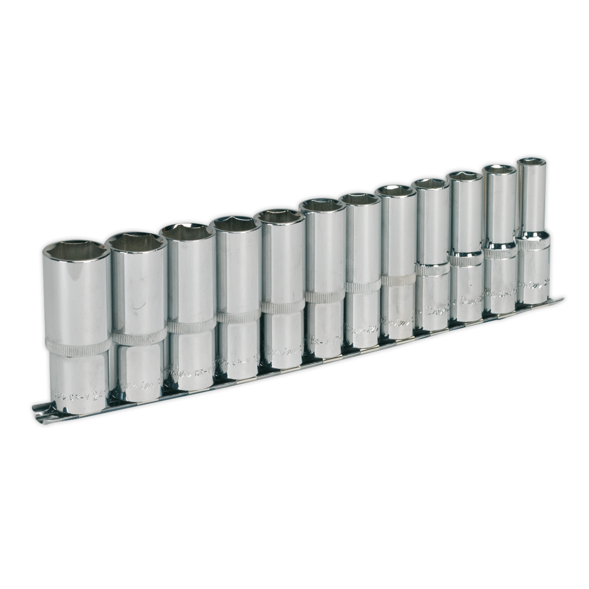 Socket Set 12pc 1/2"Sq Drive 6pt Deep WallDrive® Metric - AK2696 - Farming Parts