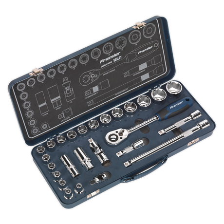 Socket Set 26pc 1/2"Sq Drive Lock-On™ 6pt Metric - AK27482 - Farming Parts