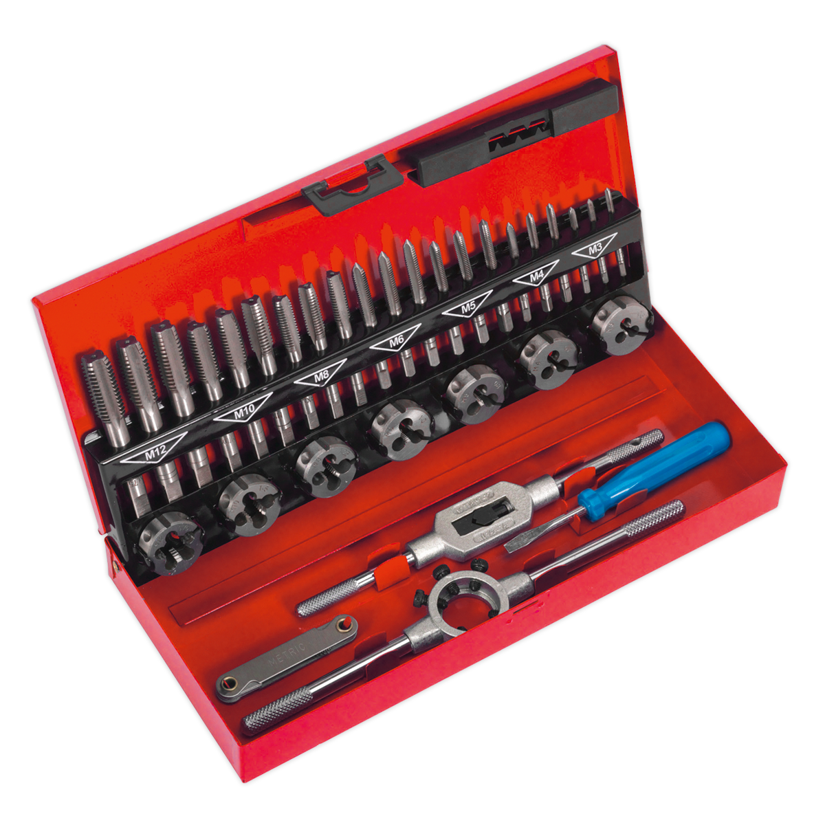 Tap & Die Set 32pc Split Dies Metric - AK3015 - Farming Parts