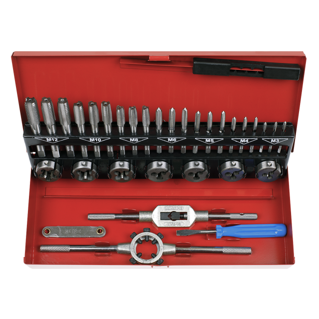 Tap & Die Set 32pc Split Dies Metric - AK3015 - Farming Parts