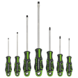 Screwdriver Set 7pc GripMAX® - Hi-Vis Green - AK4321HV - Farming Parts
