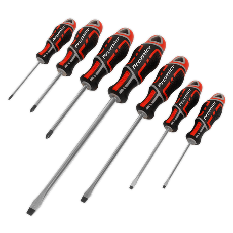 Screwdriver Set 7pc GripMAX® - Red - AK4321 - Farming Parts