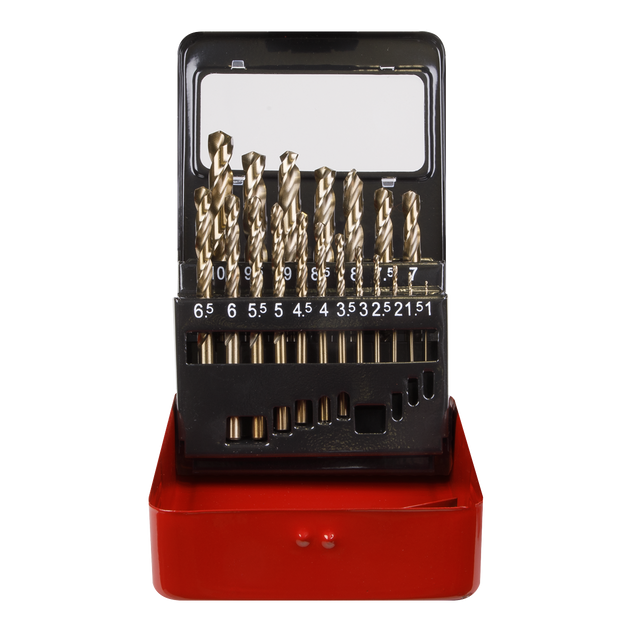 HSS Cobalt Split Point Fully Ground Drill Bit Set 19pc Metric - AK4701 - Farming Parts