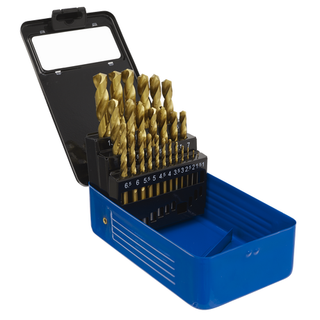 HSS Fully Ground Drill Bit Set 25pc DIN 338 Metric - AK4725 - Farming Parts