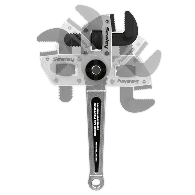 Adjustable Multi-Angle Pipe Wrench Ø9-38mm - AK5115 - Farming Parts