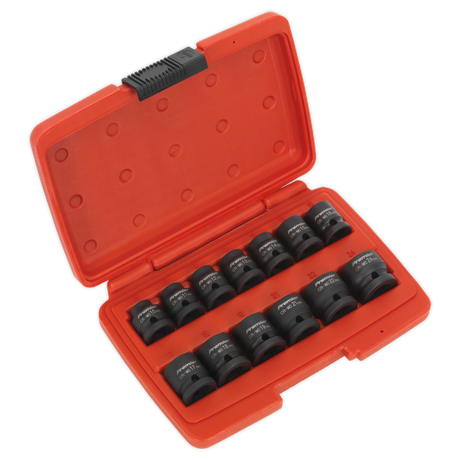 Impact Socket Set 13pc 1/2"Sq Drive Low Profile Metric - AK5613LP - Farming Parts