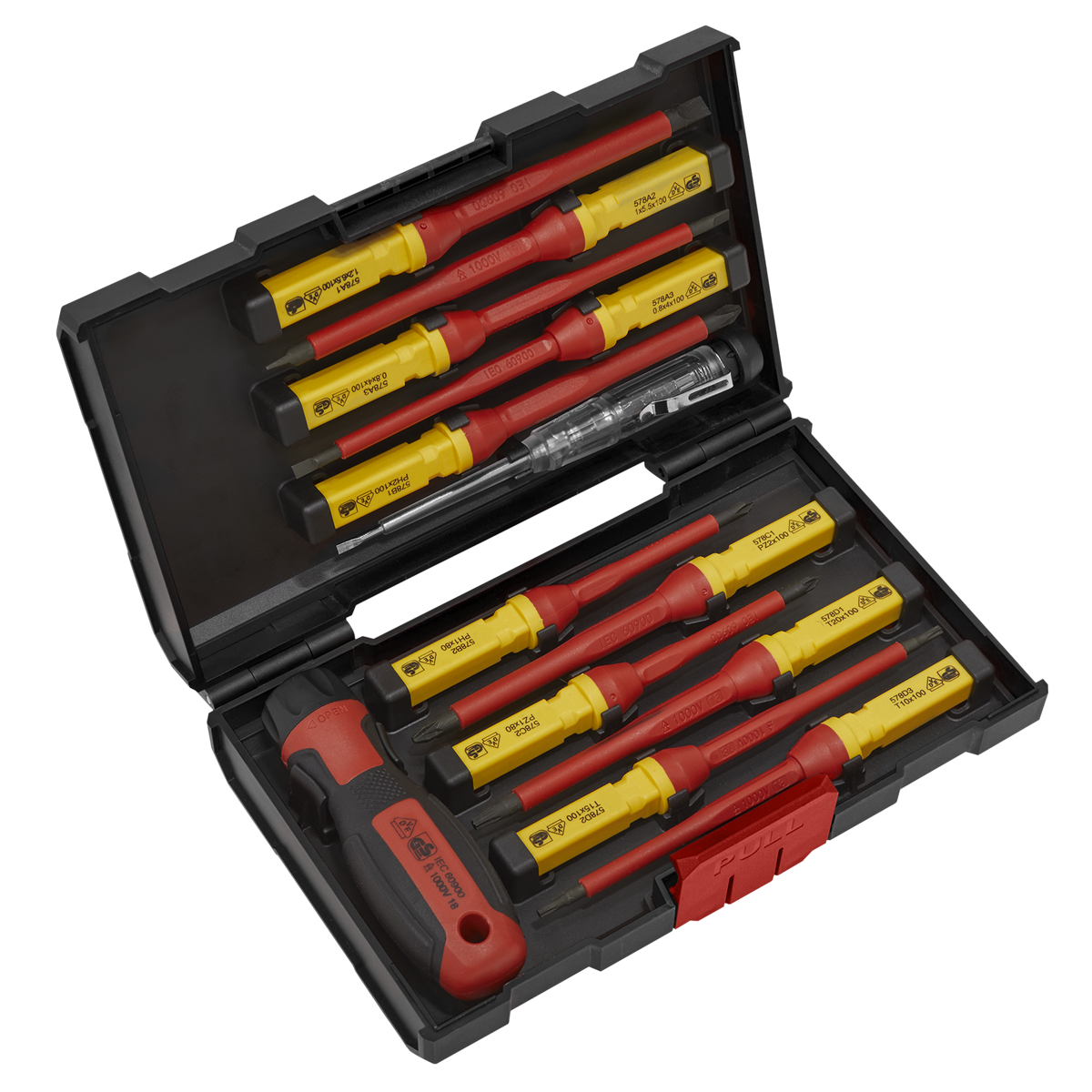 Screwdriver Set 13pc Interchangeable - VDE Approved - AK6128 - Farming Parts