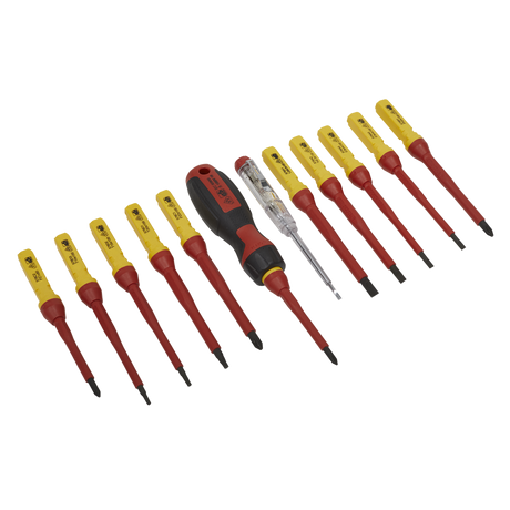 Screwdriver Set 13pc Interchangeable - VDE Approved - AK6128 - Farming Parts