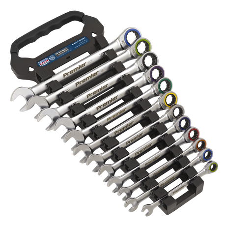 Combination Ratchet Spanner Set 12pc Metric - Platinum Series - AK63949 - Farming Parts