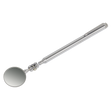 The Telescopic Articulated Mirror Ø30mm - AK6523 by Sealey is a premier hand tool with a round head and metallic handle, perfect for professional use in viewing hard-to-reach areas.