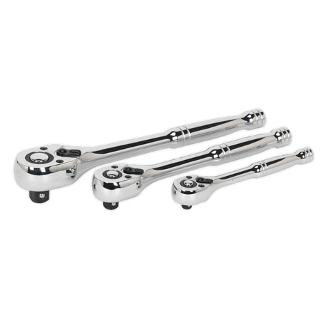 Ratchet Wrench Set 3pc Pear-Head Flip Reverse - AK6672 - Farming Parts