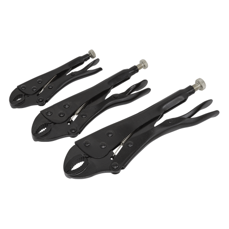 Locking Pliers Set 3pc Rust Resistant - AK668 - Farming Parts