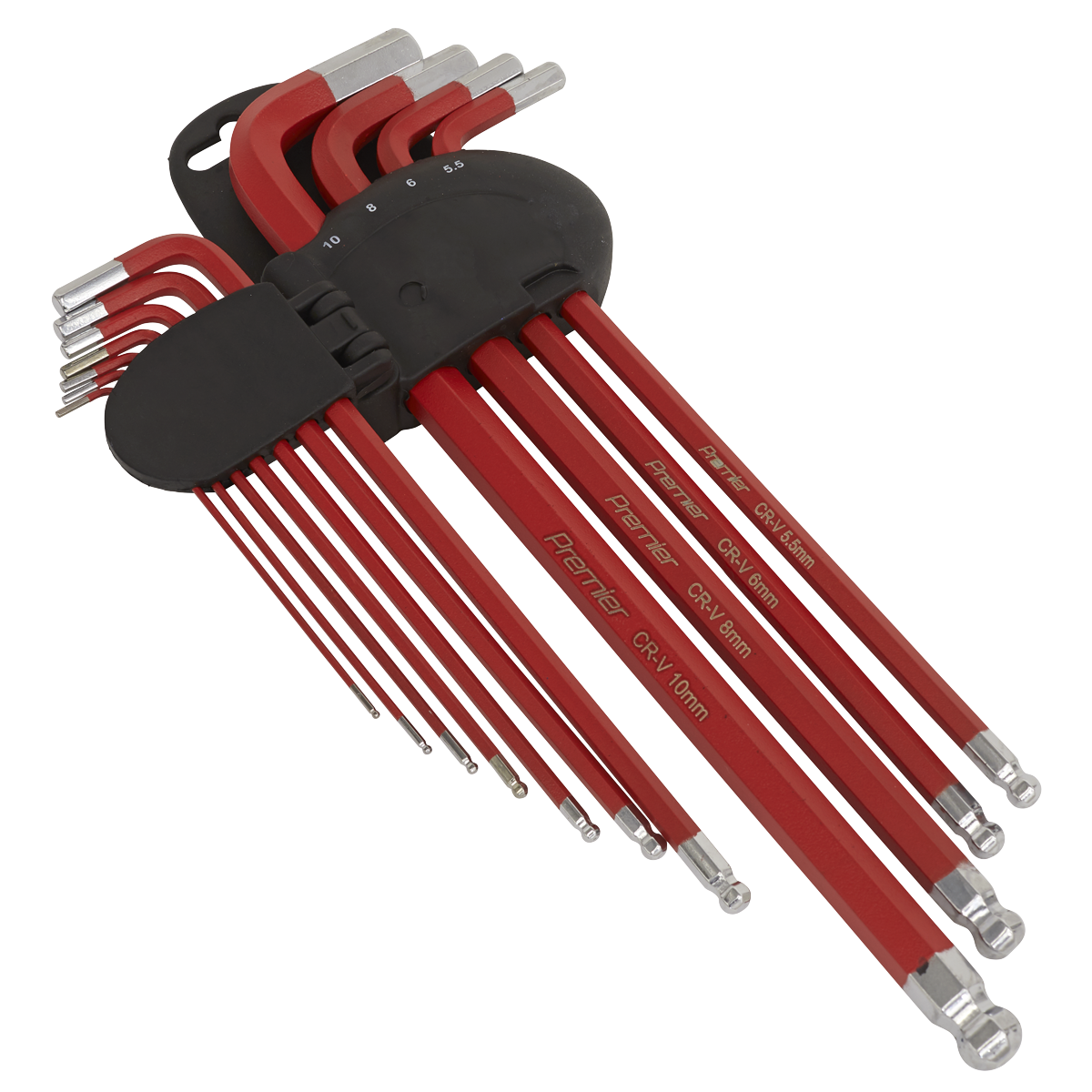 Ball-End Hex Key Set 11pc Anti-Slip Extra-Long Metric - AK7164 - Farming Parts