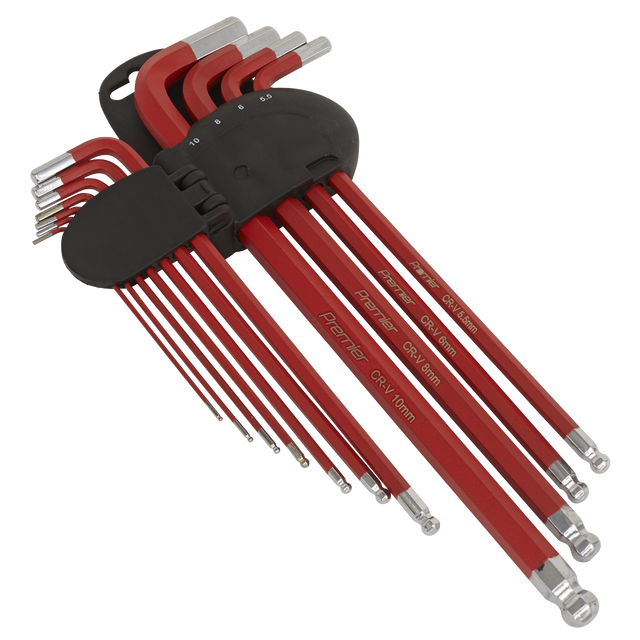 Ball-End Hex Key Set 11pc Anti-Slip Extra-Long Metric - AK7164 - Farming Parts