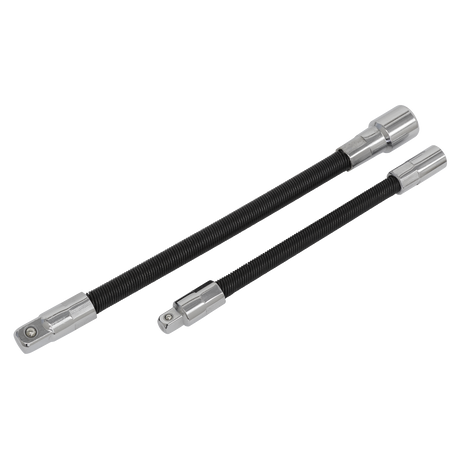 Flexible Extension Adaptor Set 2pc 1/4"Sq x 150mm & 3/8"Sq x 200mm - AK7341 - Farming Parts