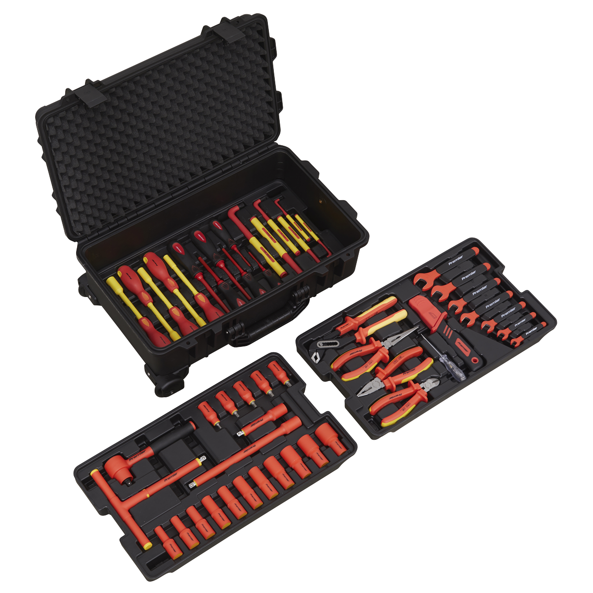 1000V Insulated Tool Kit 3/8"Sq Drive 50pc - AK7938 - Farming Parts