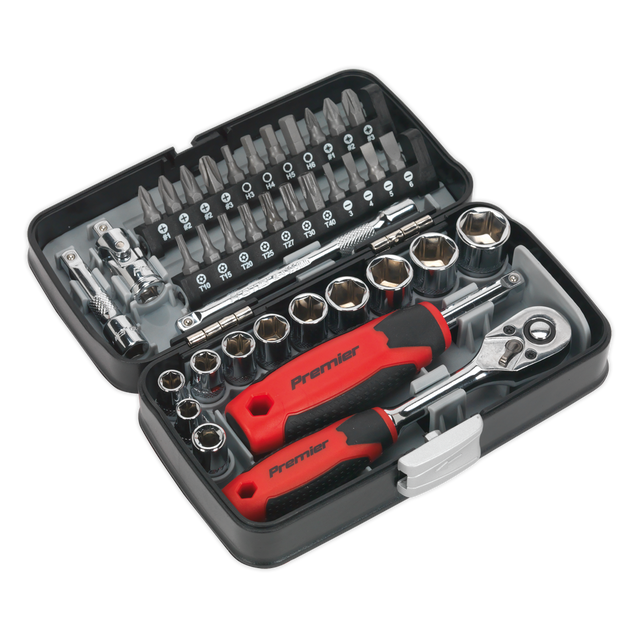 Socket & Bit Set 38pc 1/4"Sq Drive - AK8945 - Farming Parts