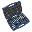 Socket Set 34pc 3/8"Sq Drive 6pt WallDrive® Metric - AK8991 - Farming Parts