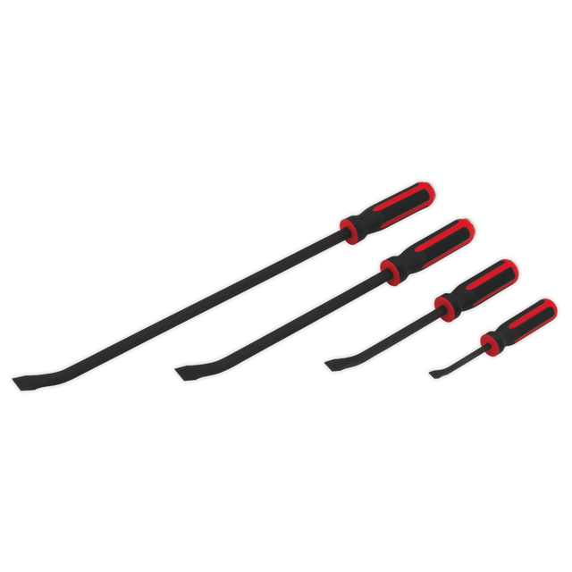 Angled Pry Bar Set 4pc Heavy-Duty with Hammer Cap - AK9105 - Farming Parts