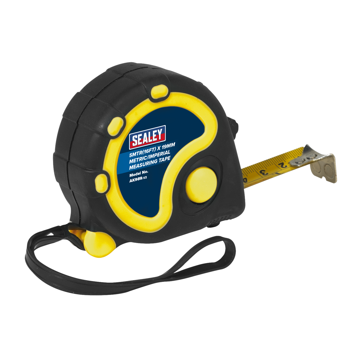 Rubber Tape Measure 5m(16ft) x 19mm - Metric/Imperial - AK989 - Farming Parts