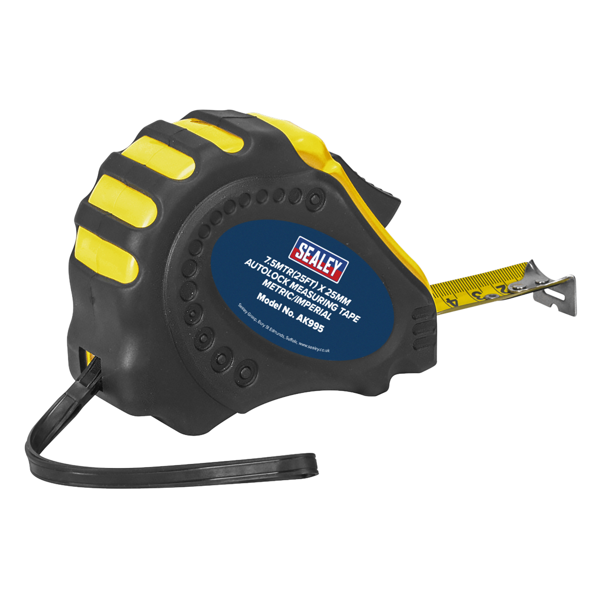 Auto Lock Tape Measure 7.5m(25ft) x 25mm - Metric/Imperial - AK995 - Farming Parts