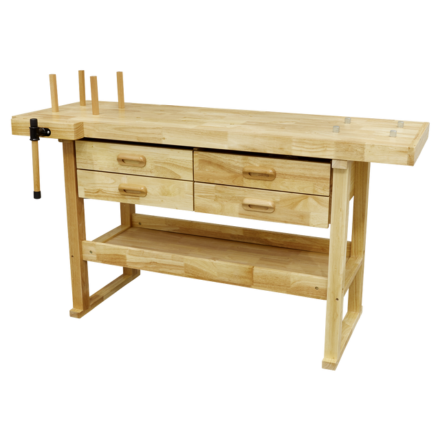 Woodworking Bench with 4 Drawers - AP1640 - Farming Parts