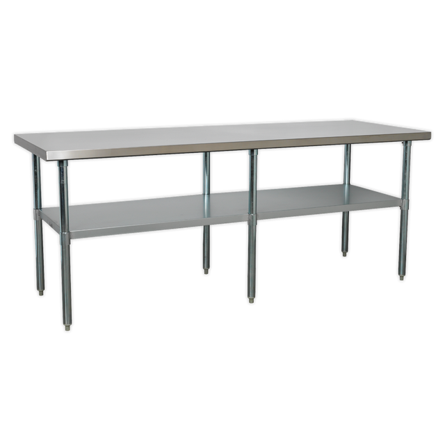 Stainless Steel Workbench 2.1m - AP2184SS - Farming Parts