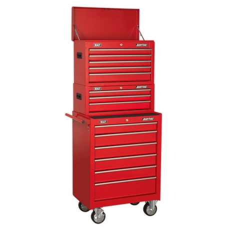 Topchest, Mid-Box & Rollcab 14 Drawer Stack - Red - AP22STACK - Farming Parts