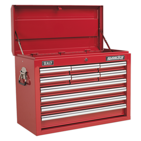 Topchest 10 Drawer with Ball-Bearing Slides - Red - AP33109 - Farming Parts