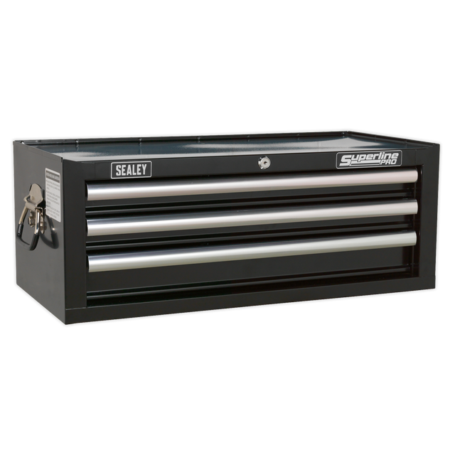 Mid-Box 3 Drawer with Ball-Bearing Slides - Black - AP33339B - Farming Parts