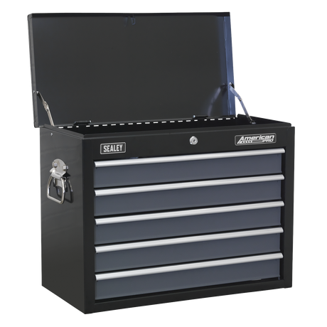Tool Chest Combination 16 Drawer with Ball-Bearing Slides - Black/Grey - AP35STACK - Farming Parts
